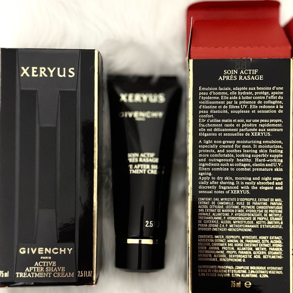 SALE! GIVENCHY XERYUS ACTIVE AFTER SHAVE TREATMENT CREAM 2.5 FL.OZ 75 ml